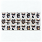 Transferts UV DTF pour canettes 16 oz – Collection de motifs, série 4