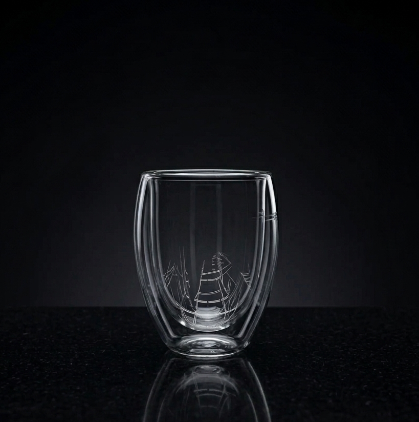 Verre double paroi borosilicate