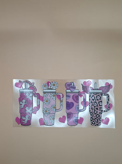 Transferts UV DTF pour canettes 16 oz – Collection de motifs, série 5