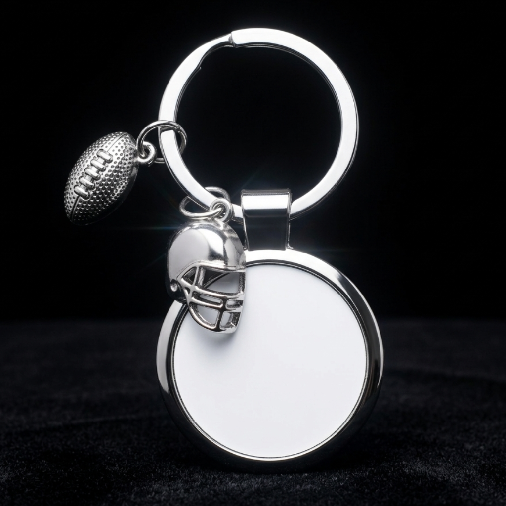 Porte-Clé Thématique Sublimable en Alliage de Zinc 35x35mm