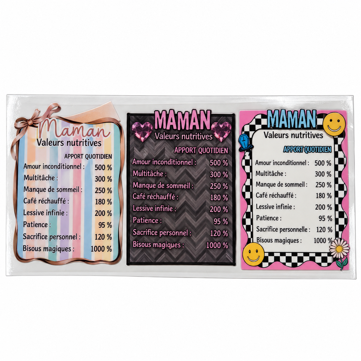 Transferts UV DTF pour canettes 16 oz – Collection de motifs, série 4
