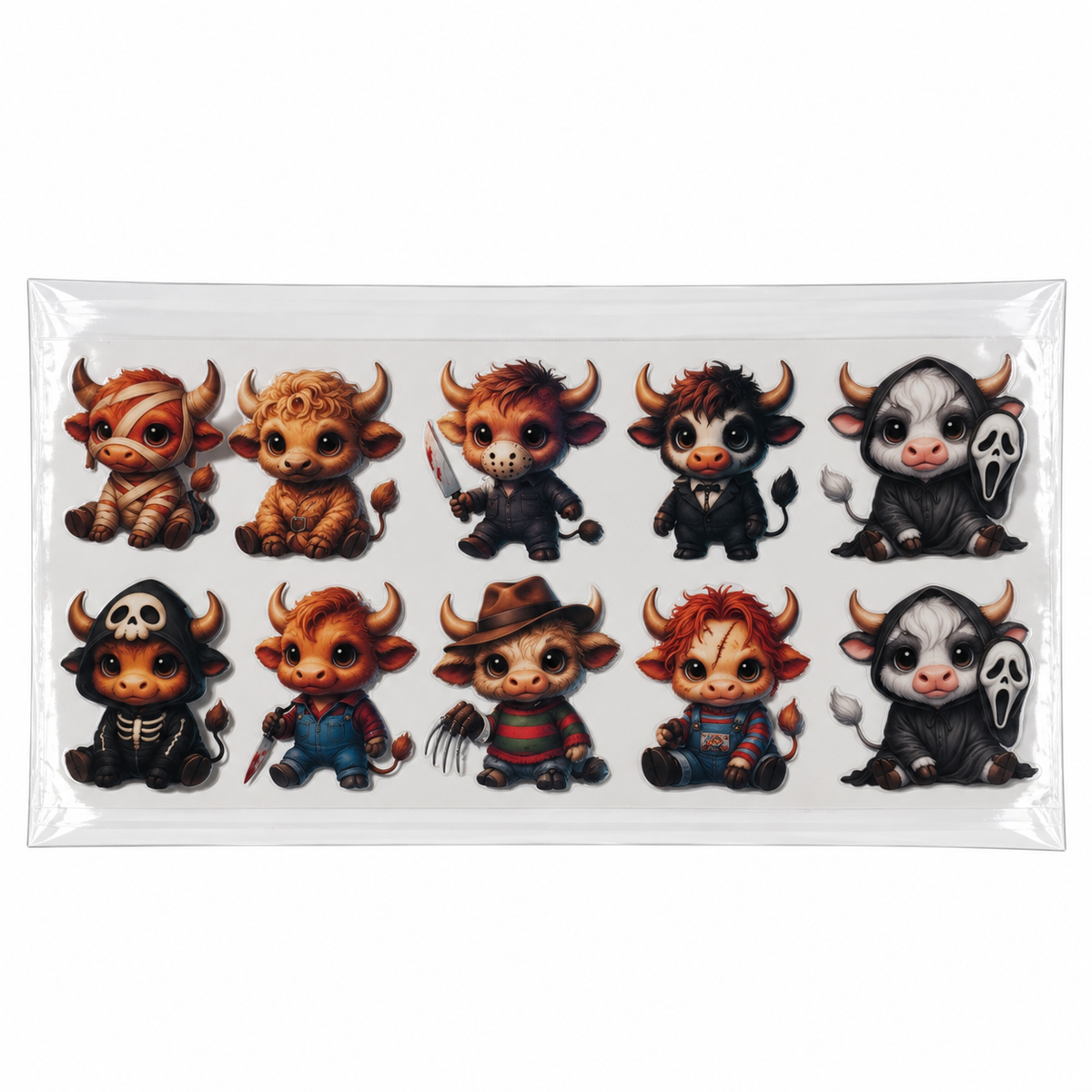 Transferts UV DTF pour canettes 16 oz – Collection de motifs, série 4