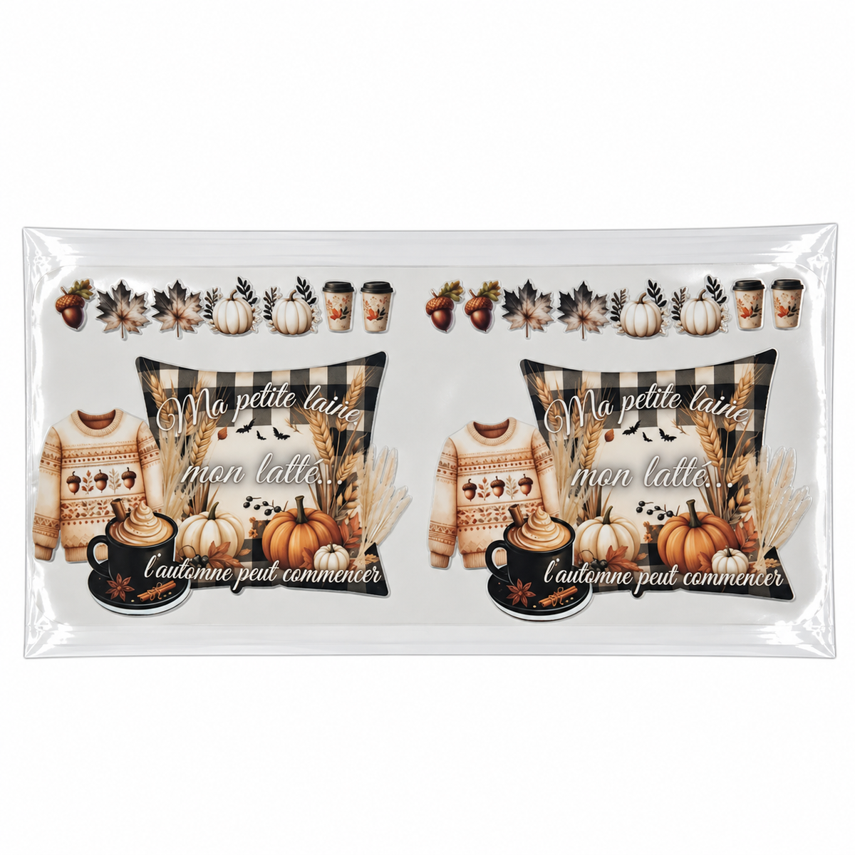 Transferts UV DTF pour canettes 16 oz – Collection de motifs, série 4