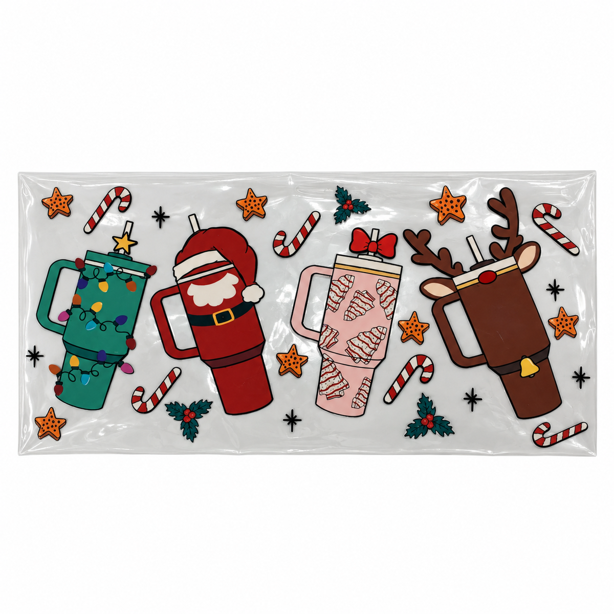 Transferts UV DTF pour canettes 16 oz – Collection de motifs, série 5