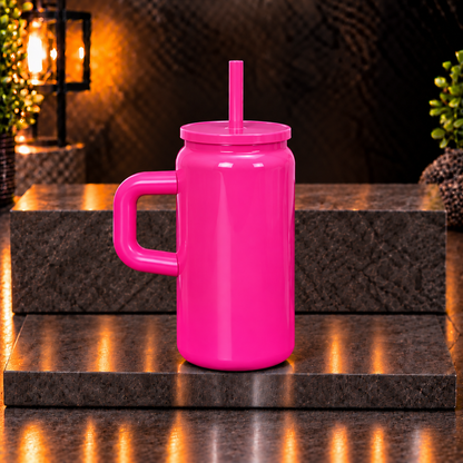 Can 16 oz Isotherme avec poignée – Fini lustré – Sublimation & UV
