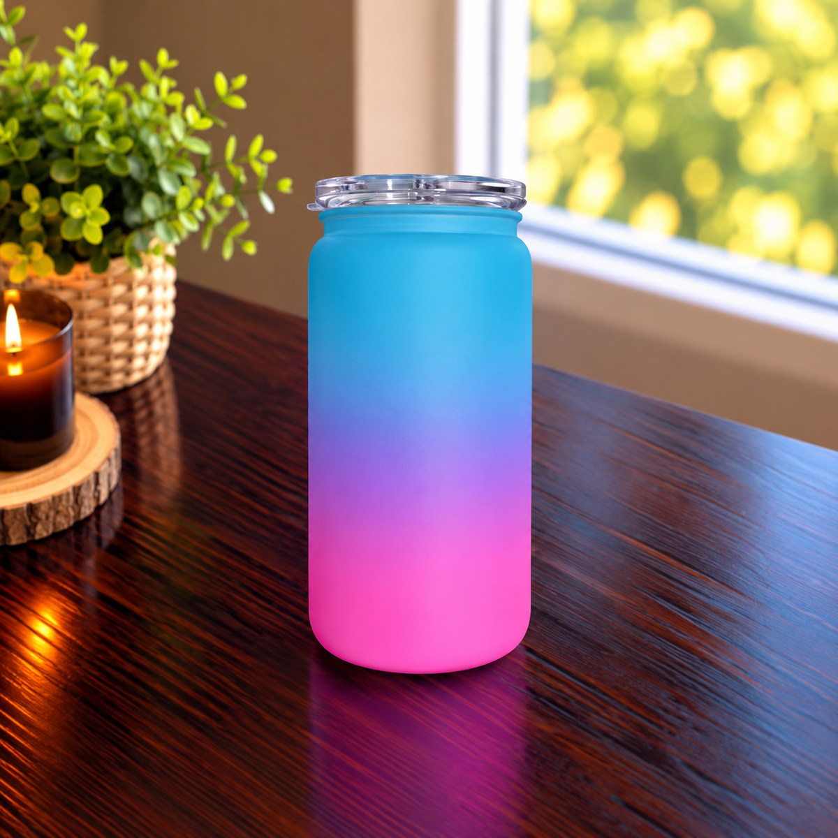 16oz givré plastique
