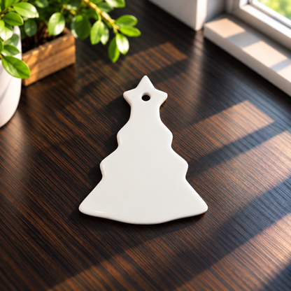 Ornement en céramique double face pour sublimation – Plusieurs formes