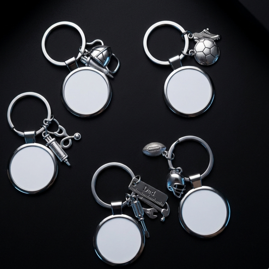 Porte-Clé Thématique Sublimable en Alliage de Zinc 35x35mm
