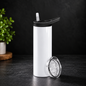 Tumbler 20 oz lustré avec couvercle flip – Sublimation