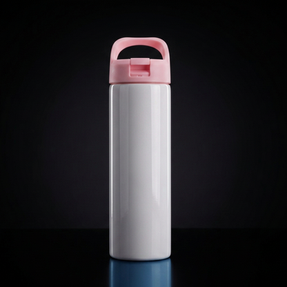 Tumbler 20oz Couvercle Flip à Anse pour Sublimation — Fini Lustré