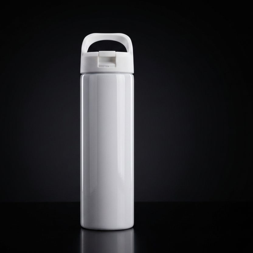 Tumbler 20oz Couvercle Flip à Anse pour Sublimation — Fini Lustré
