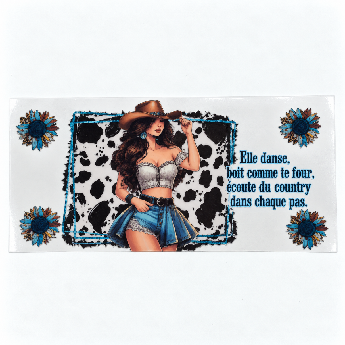 Transferts UV DTF pour canettes 16 oz – Collection de motifs, série 4