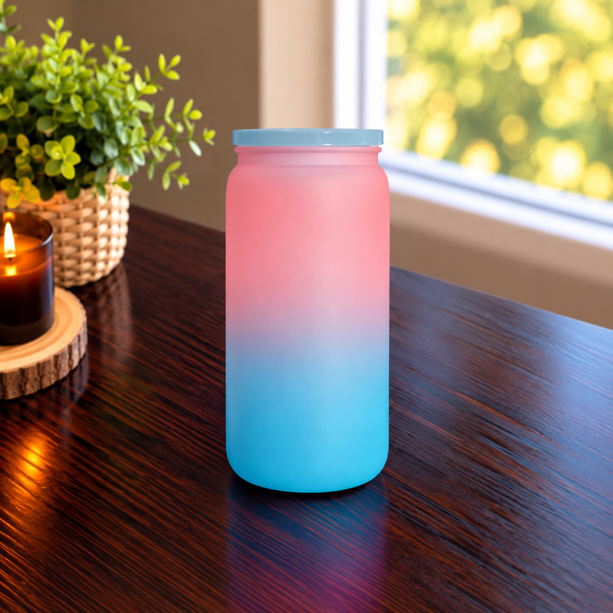 16oz givré plastique