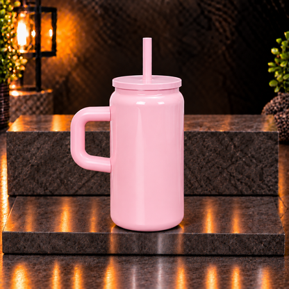Can 16 oz Isotherme avec poignée – Fini lustré – Sublimation & UV