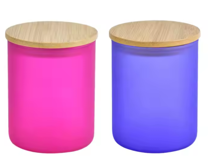 pot à bougie 10 oz givré