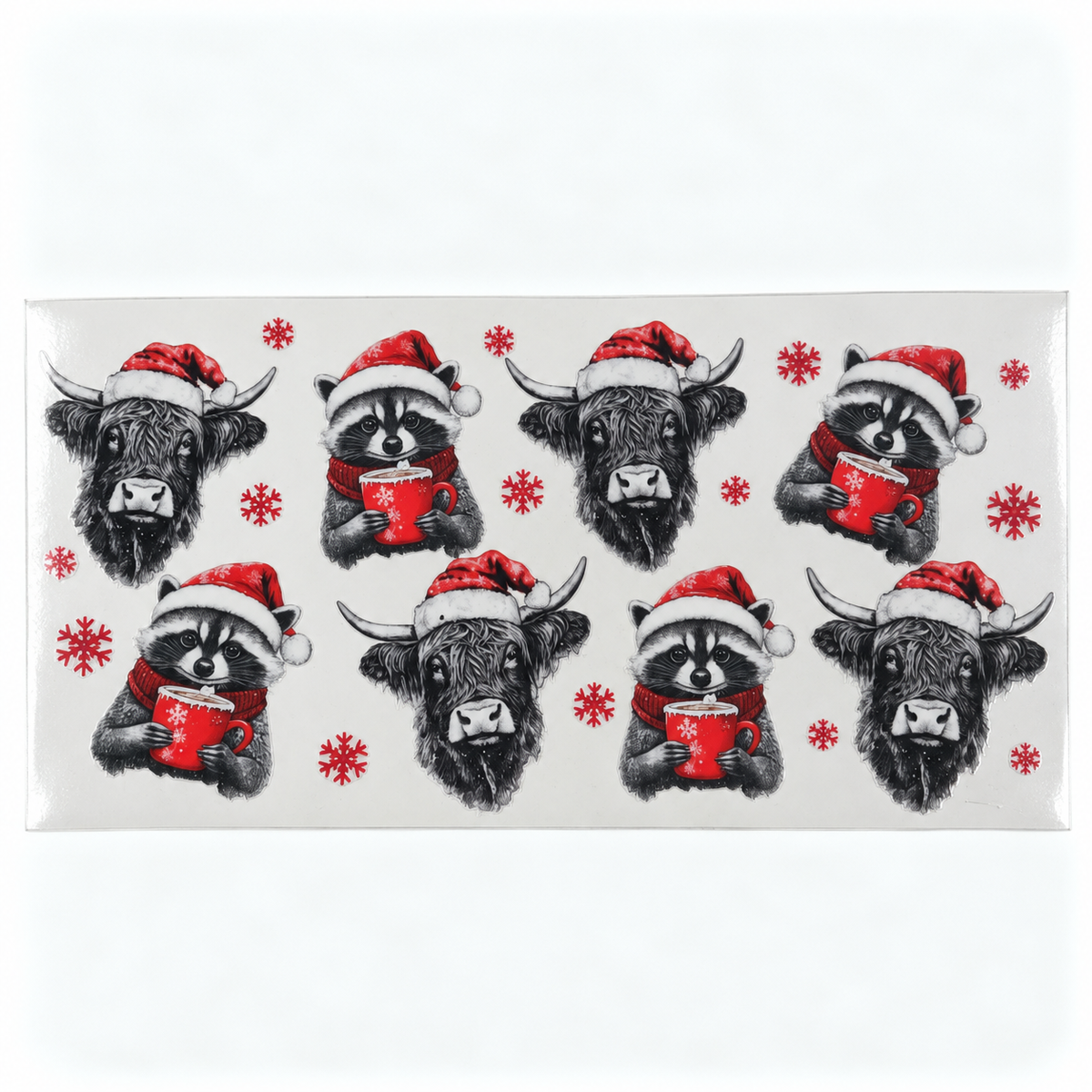 Transferts UV DTF pour canettes 16 oz – Collection de motifs, série 4