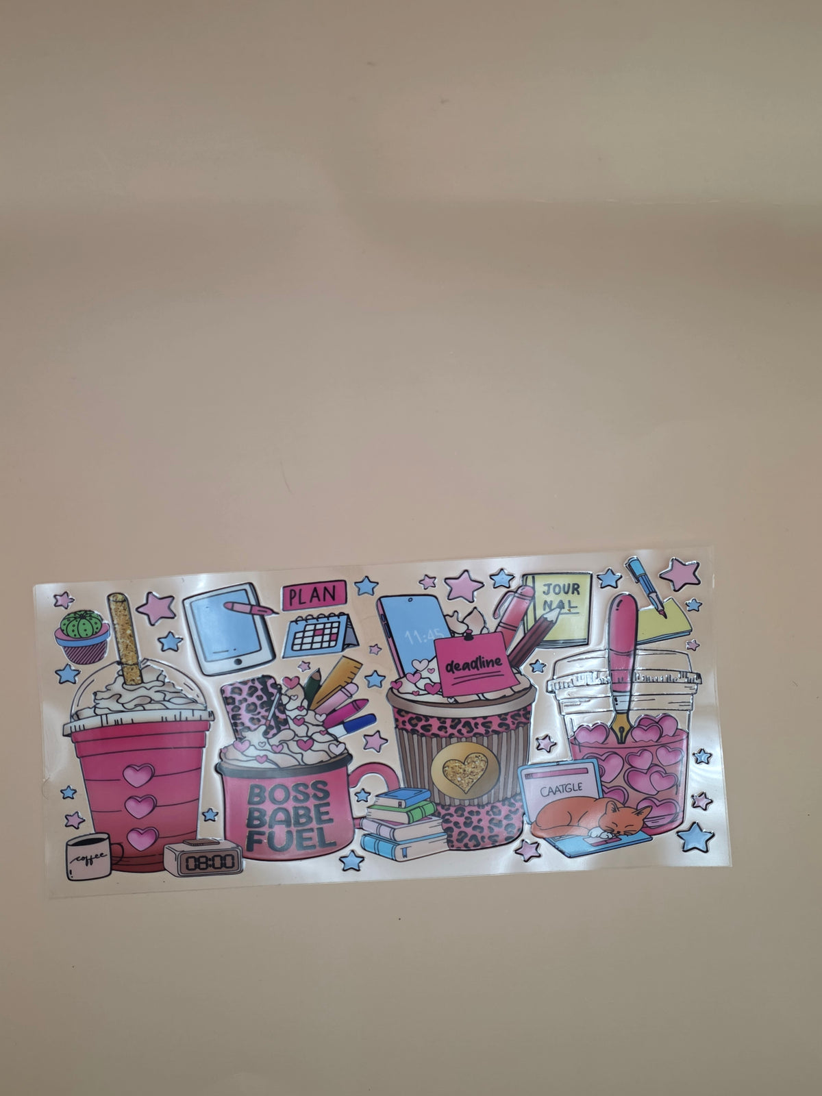 Transferts UV DTF pour canettes 16 oz – Collection de motifs, série 5