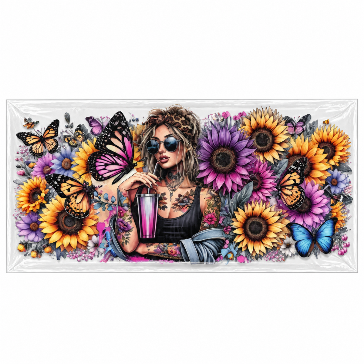 Transferts UV DTF pour canettes 16 oz – Collection de motifs, série 5