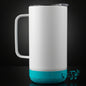 Tasses à café droites sublimation 14 oz avec haut-parleur Bluetooth intégré