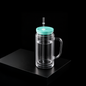 Snowglobe Can Plastique Double Paroi avec Poignée — UV-DTF